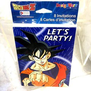 Dragon Ball Z Invitations w/ Envelopes (8ct) Vintage